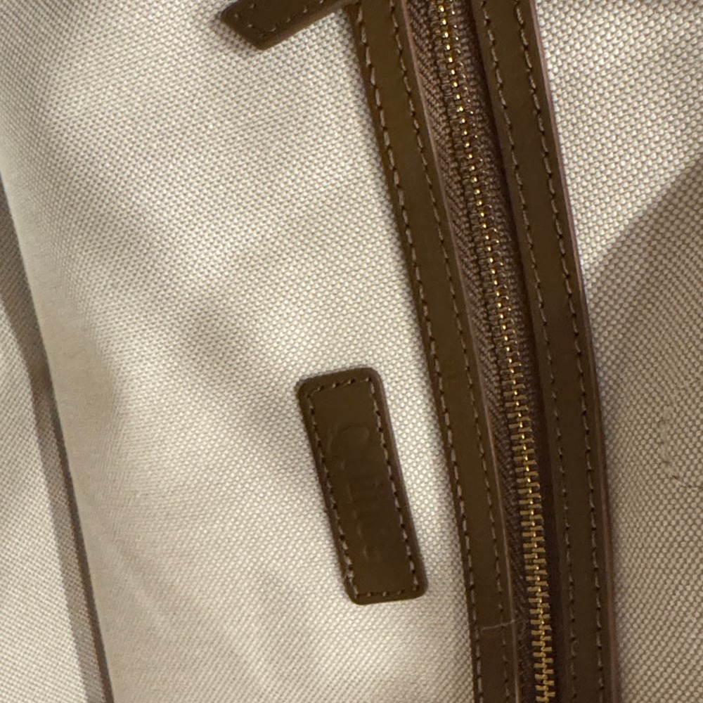 Quince Suede Zip Top Tote Bag in Whiskey Brown - Picture 7 of 15